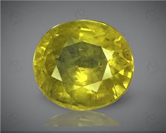 Natural Heated & Treated Yellow Sapphire Certified 4.38 carats (DIN 84669 )